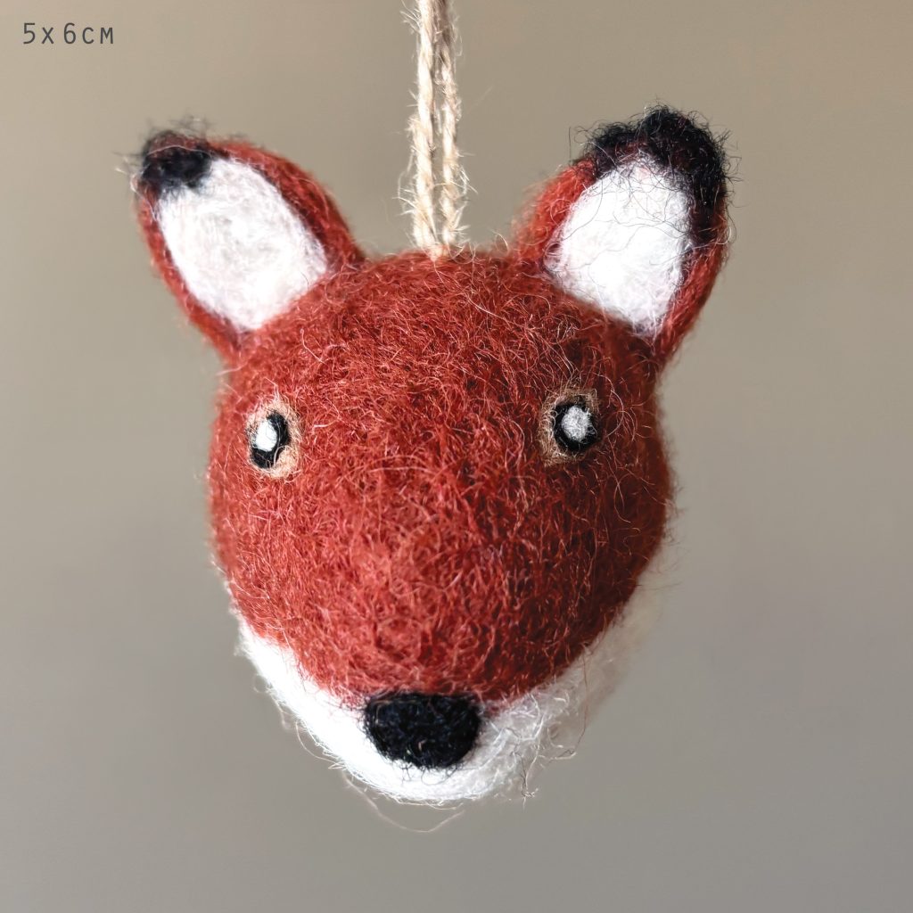 Needle felted head-Fox