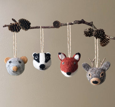 Needle felted head-Fox