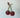 Needle felted hanging-Cherries