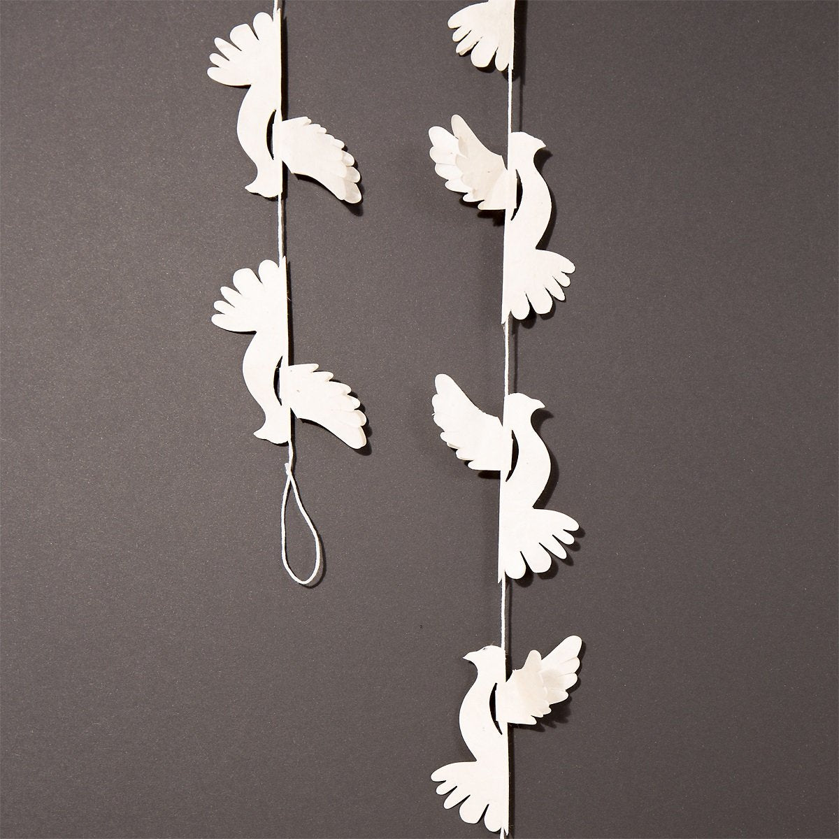 White dove garland