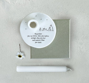 Candle holder-Remember you are braver