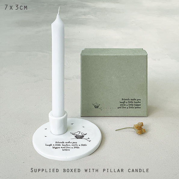 Candle holder-Friends make you laugh