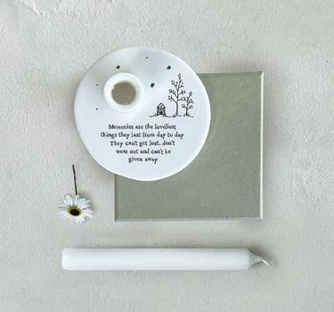 Candle holder-Memories are the loveliest