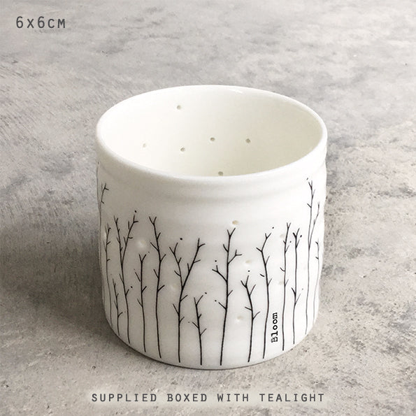 Tea light holder-Sprig