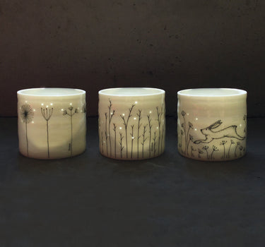 Tea light holder-Sprig