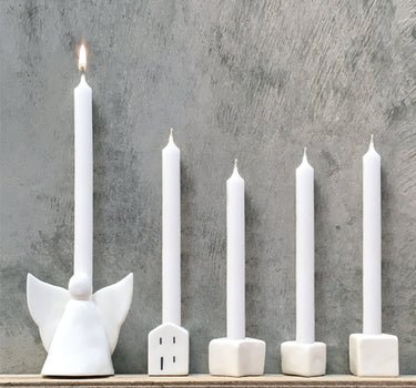 Candle with holder-Angel