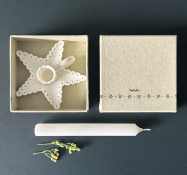 Scallop candle holder-Twinkle