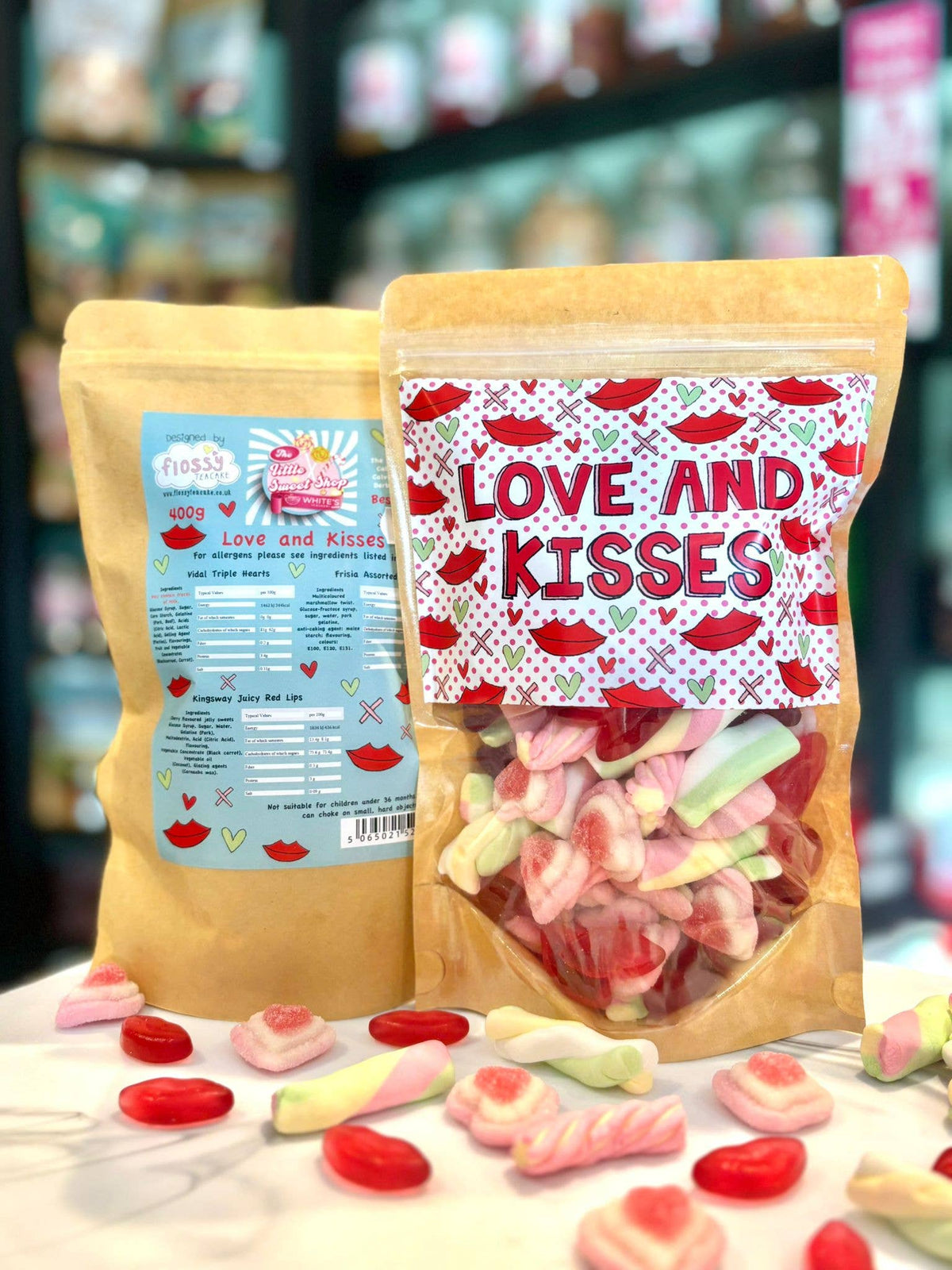 Love and Kisses Sweet Bag 400g