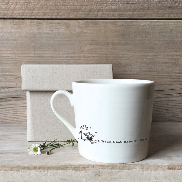 Wobbly mug-Coffee and friends the perfect blend