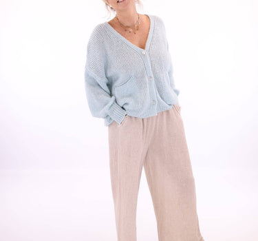 Alpaca Blend Pocket Cardi