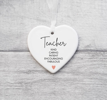 Teacher Keepsake Ceramic Ornament