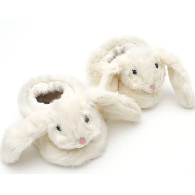 Bunny Baby Soft Slippers, House Shoes Cream, 0-6 months