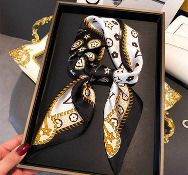 Printed Silk Neck Scarf