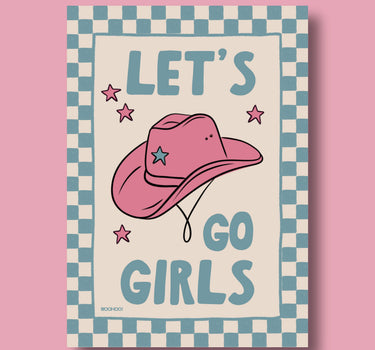 LET'S GO GIRLS COWGIRL PRINT