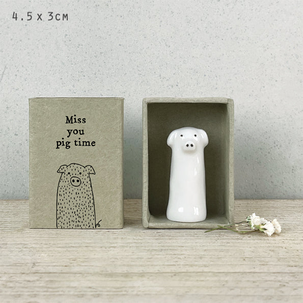 Tall matchbox-Pig