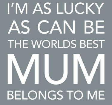 Worlds Best Mum Mini Metal Sign, 9cm