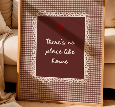 NO PLACE LIKE HOME PRINT - 5 colour options