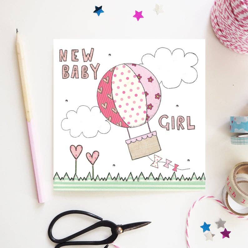 New Baby Girl Greeting Card