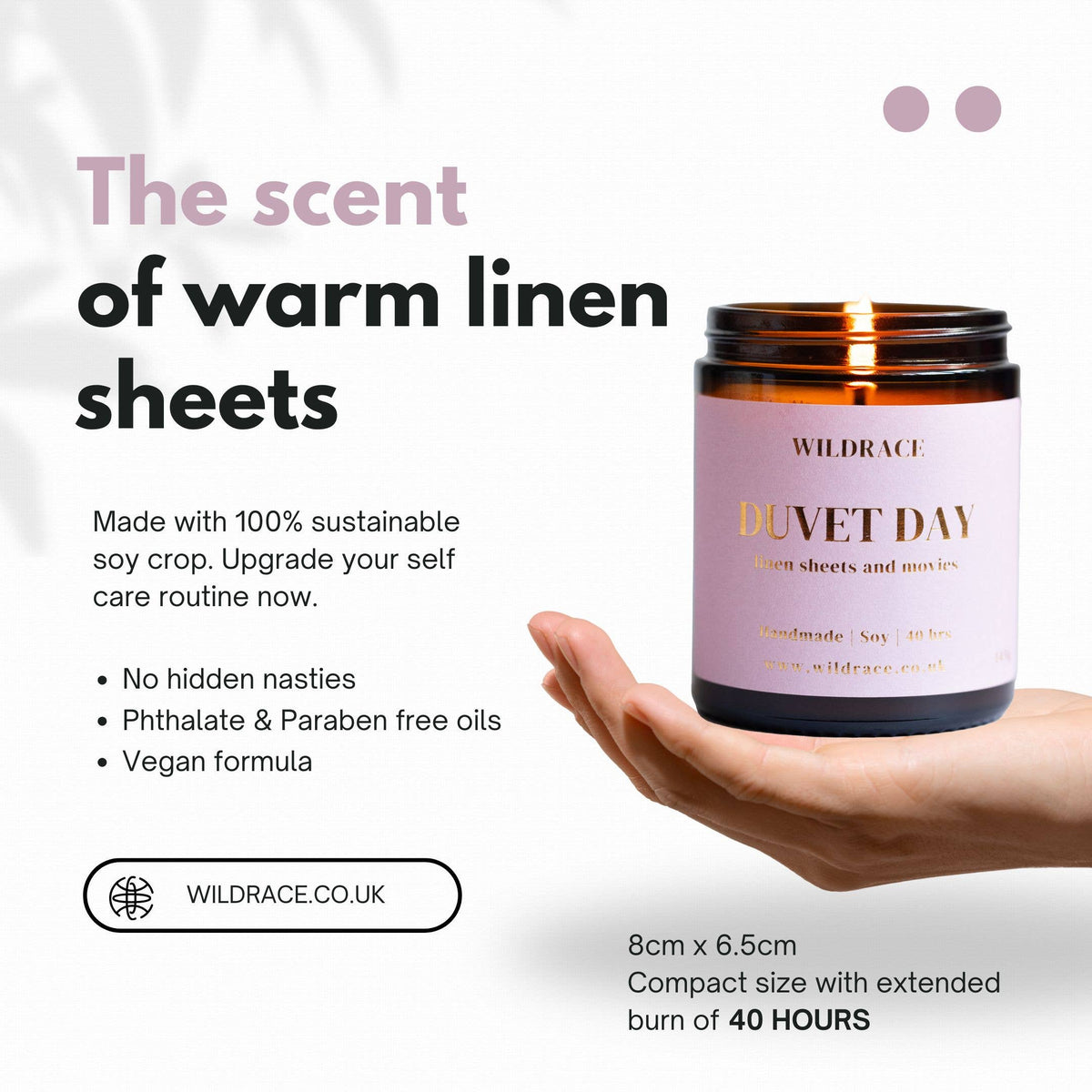 Duvet Day - Warm Linen Sheets Candle