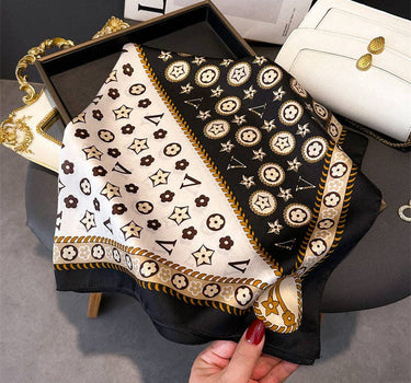Printed Silk Neck Scarf
