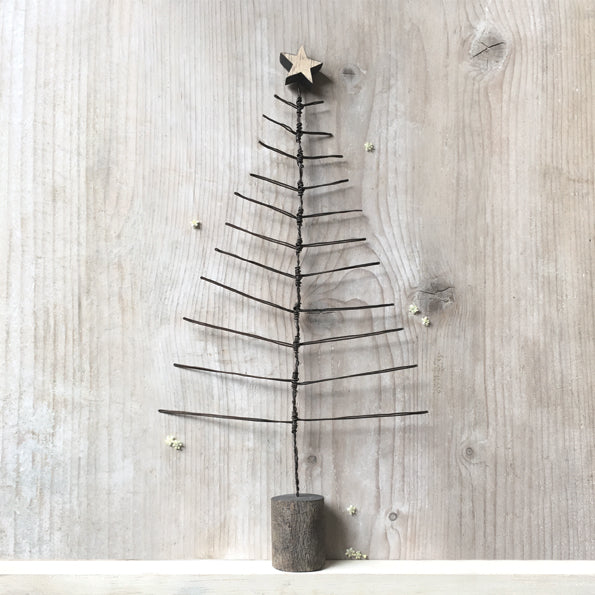 Rusty wire Christmas tree-Large