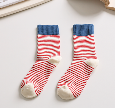 Women's Striped Cotton Socks - Soft, Breathable & Stylish