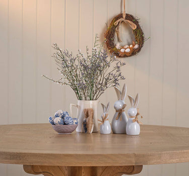 Large Ceramic Bunny With Bow