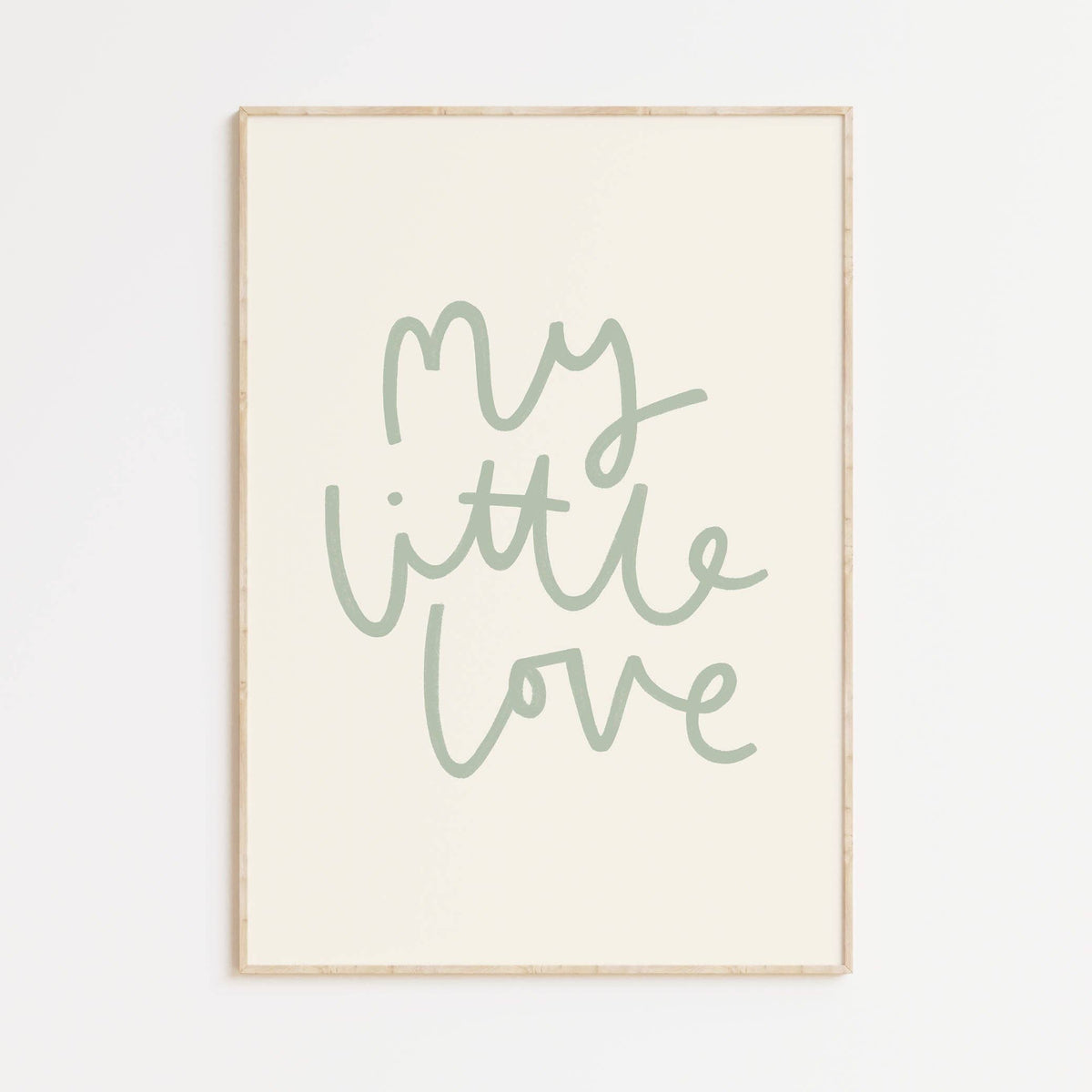 My Little Love Print (Green)