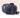 Navy vegan leather camera bag with removable strap