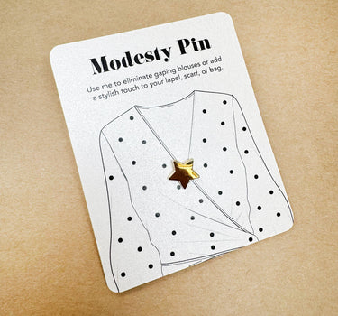 Modesty Star Pin Brooch