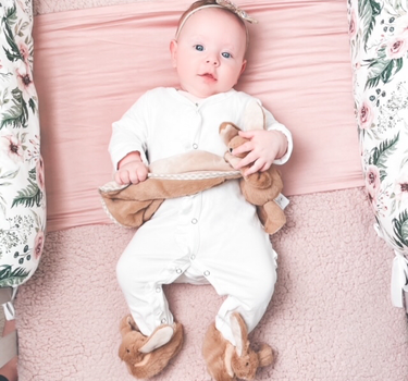 Bunny Baby Soft Slippers Brown, House Shoes - (0-6months)