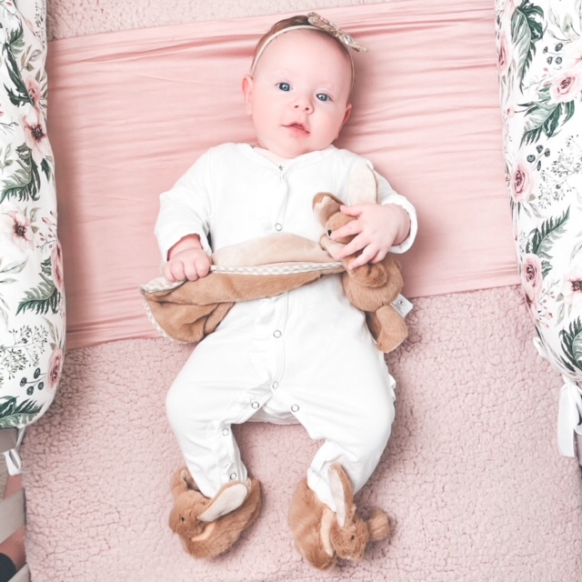 Bunny Baby Soft Slippers Brown, House Shoes - (0-6months)