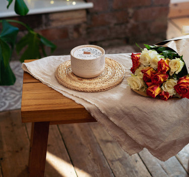 Rose & Lemon Leaf Soy Wax Candle - Limited Edition