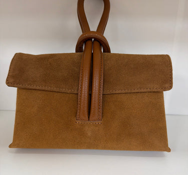 Suede Leather Loop Bag