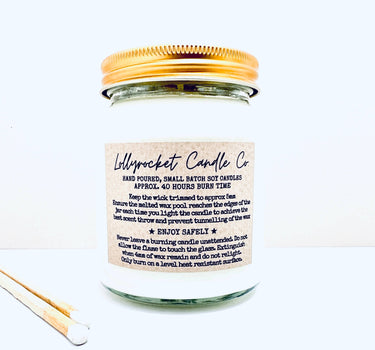 Happy New Home handmade soy scented candle
