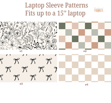 Quilted Laptop Sleeve 15", MacBook Sleeve, Aesthetic Laptop Case, Lightweight Protective Computer Cover