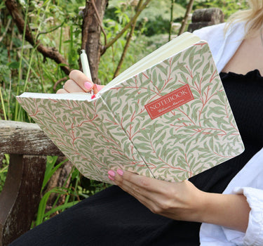 William Morris Journal Notebook – Willow Coral A5 Design