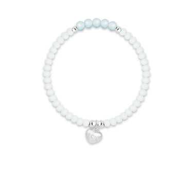 Birthday Girl - Blue crystal affirmation bracelet