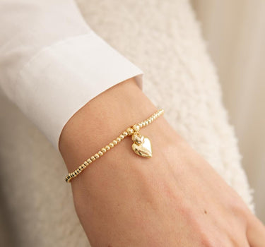 EFY Puffed heart bracelet in gold