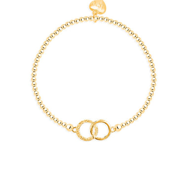 EFY Crystal circle bracelet in gold
