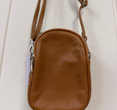 Leather Small Two Compartments Crossbody Bago