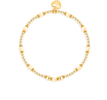 EFY Pearl bead bracelet in gold