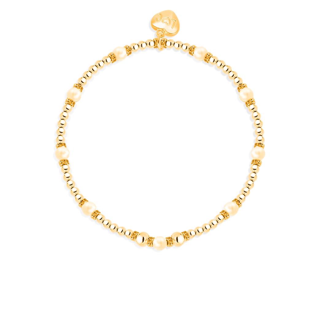 EFY Pearl bead bracelet in gold