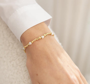 EFY Pearl bead bracelet in gold