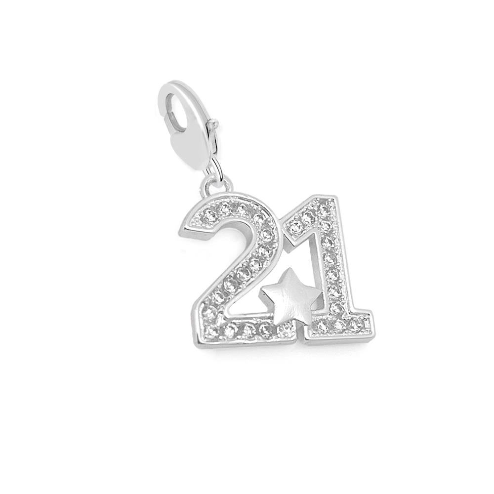 Number 21 charm