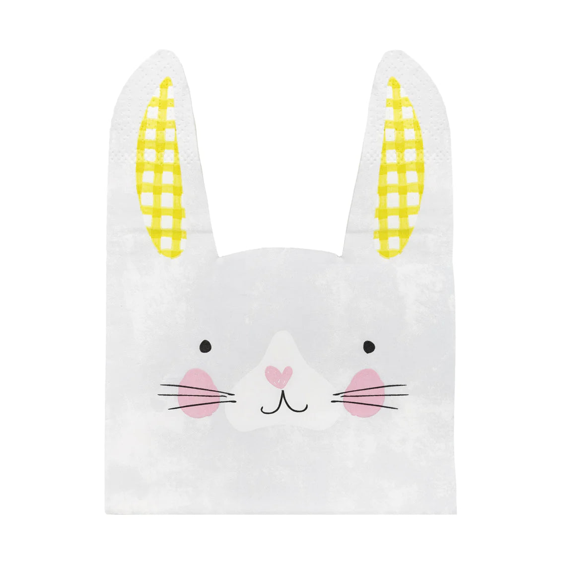 Spring Bunny Shaped Paper Napkins