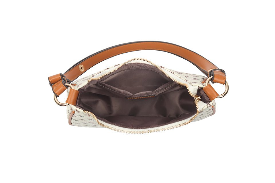 Patterned shoulder bag