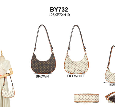 Patterned shoulder bag