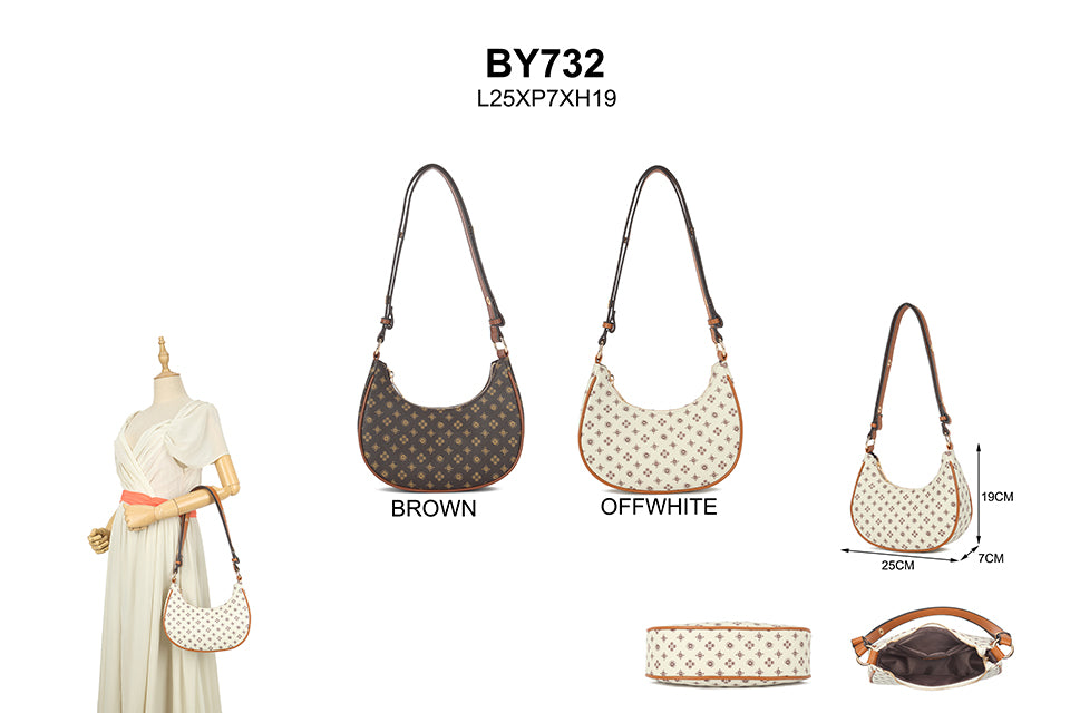 Patterned shoulder bag