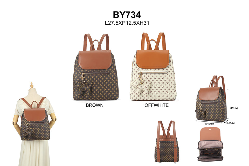 Patterned backpack